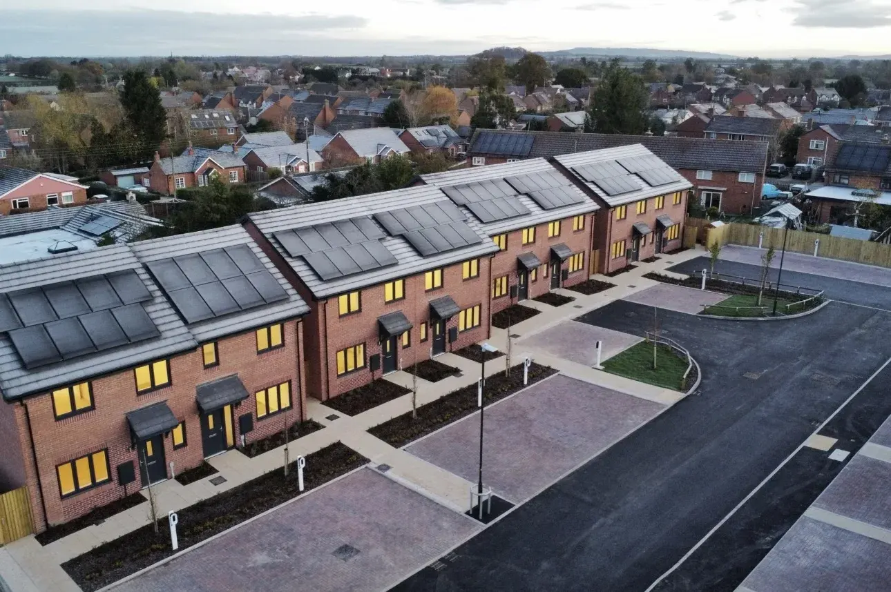 Finished driveways, footpaths and landscaping at Johnstone Close